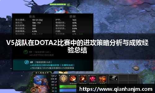 V5战队在DOTA2比赛中的进攻策略分析与成败经验总结